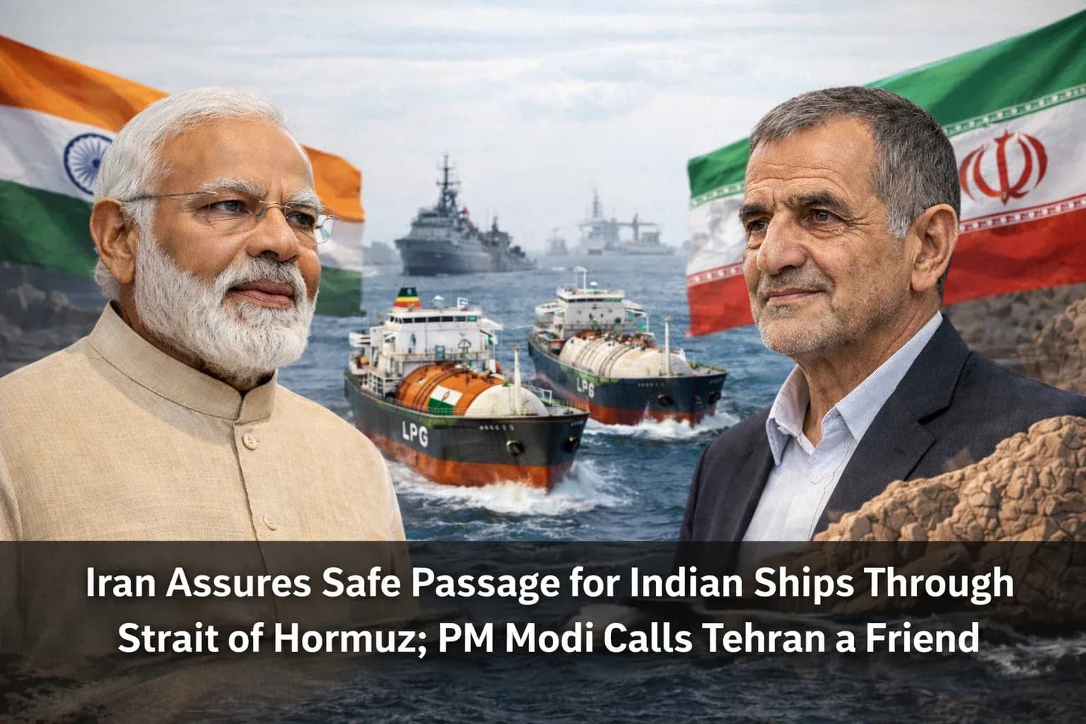 Iran Assures Safe Passage for Indian Ships Through Strait of Hormuz; PM Modi Calls Tehran a Friend